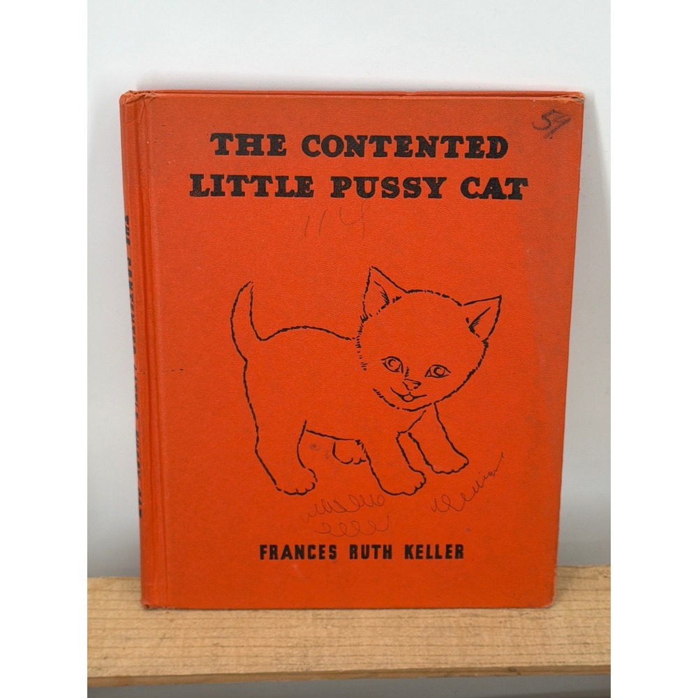 Vtg 1949 The Contented Little xxxxx Cat Frances Ruth Keller Platt & Munk Book